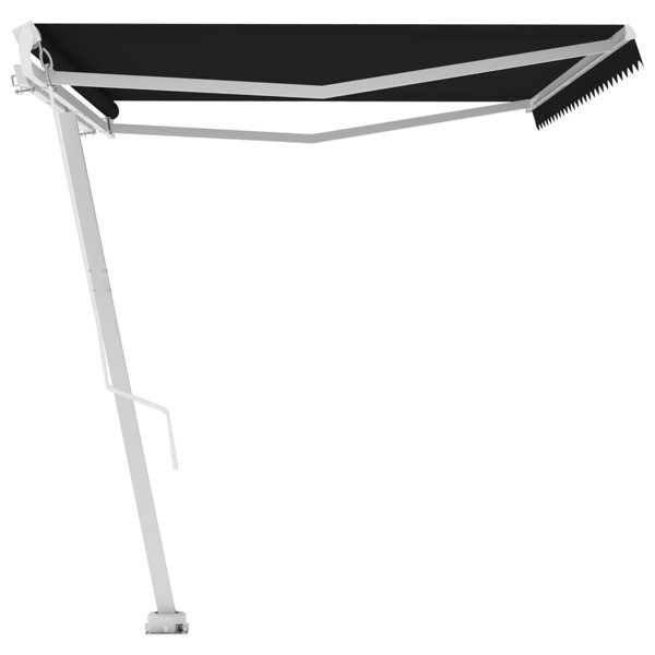 VidaXL Retractable Awning with Hand Crank Handle Sunshade Shelter for Outdoor Wayfair